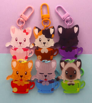 Ki-Tea-Cats Charms